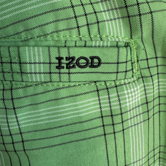 Izod Performx‎ Men's Chino Performance Plaid Golf Shorts Green 36 Outdoor FXG - Picture 6 of 14